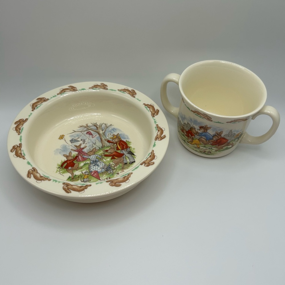 Royal Doulton Bunnykins 2 Piece Set - Picture 10 of 11